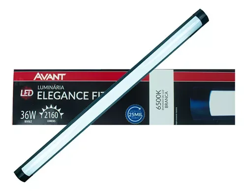 Avant Elegance Luminaria Fit 36w Bivolt - Preto - Br6500k