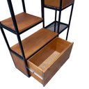 Ver imagem 5 de Estante Industrial para Ambientes - Gaveta, Prateleiras de 2 Nicho com Portas