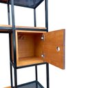 Ver imagem 4 de Estante Industrial para Ambientes - Gaveta, Prateleiras de 2 Nicho com Portas