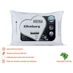 Travesseiro Altenburg Suporte Extra Firme Percal 180 Fios Branco - 4