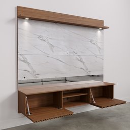 Painel para Tv até 65 Polegadas Ripado e Led Azaléia Cabecasa Madeiramadeira - 11