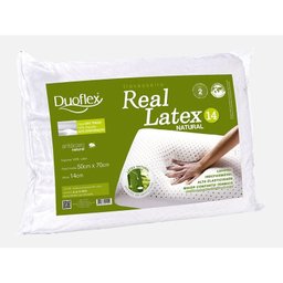Travesseiro Real Látex 50x70x14 - Duoflex - 1 Travesseiro Real Látex 50x70x14 - Duoflex - 1