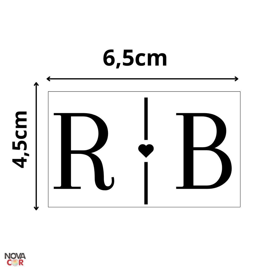 Adesivo Personalizados Inicial Casal Convite de Padrinhos Lembrancinha Casamento 70un - 2