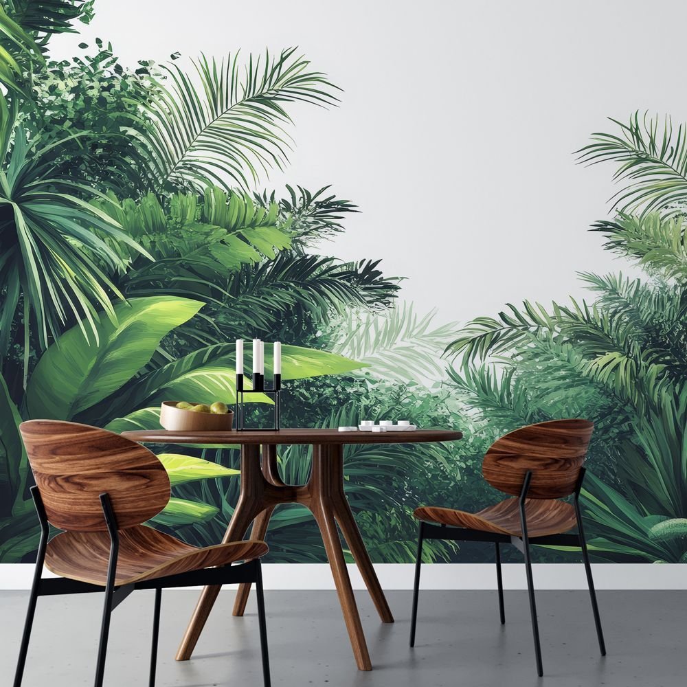 Ver imagem 1 de Papel de Parede - Verde Oculto