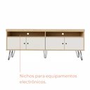 Ver imagem 6 de Rack para Tv até 60 Polegadas Skank com 4 Portas e Pés Metálicos Babus