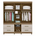Ver imagem 4 de Cômoda Astral e Guarda Roupa Casal Guarujá Amêndola Off White - Demóbile