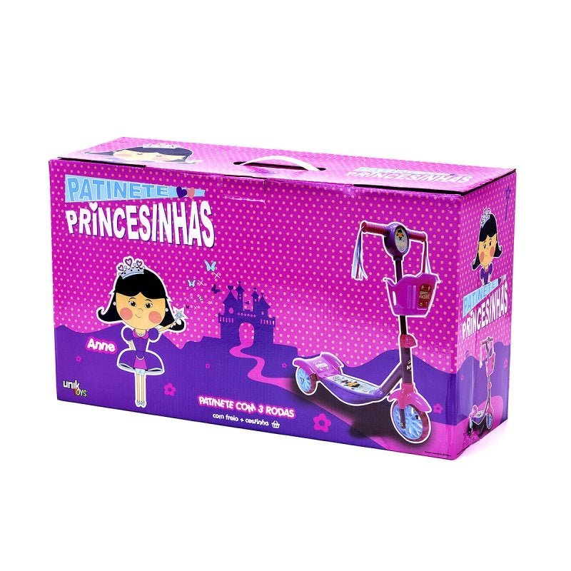 Patinete 3 Rodas Princesinhas - Anne - Unik Toys - 4