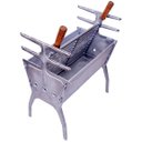 Ver imagem 2 de Churrasqueira Portátil Desmontável Alumínio Fundido + Grelha