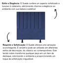 Ver imagem 5 de Cabeceira Estofada Cama Casal Queen Size 160 Cm Taís Suede Azul Marinho