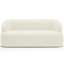 Ver imagem 3 de Sofá 3 Lugares Curvo Orgânico para Sala Living 180cm Barolo L06 Veludo Bege - Lyam Decor