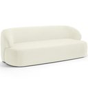 Ver imagem 1 de Sofá 3 Lugares Curvo Orgânico para Sala Living 180cm Barolo L06 Veludo Bege - Lyam Decor