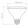Lâmpada Led Par30 Eco 9w 4000k 940lm 25º-stella - 3