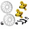 Kit freio disco Bengal Mecânico MB-849 160mm amarelo - 1