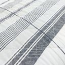 Ver imagem 7 de Kit Colcha Cobre Leito Casal Queen Listrado 100% Algodão 300 Fios Matelassê 3 Peças