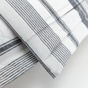 Ver imagem 4 de Kit Colcha Cobre Leito Casal Queen Listrado 100% Algodão 300 Fios Matelassê 3 Peças