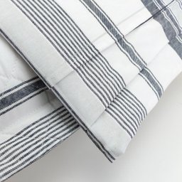 Kit Colcha Cobre Leito Casal Queen Listrado 100% Algodão 300 Fios Matelassê 3 Peças - 4