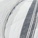 Ver imagem 5 de Kit Colcha Cobre Leito Casal Queen Listrado 100% Algodão 300 Fios Matelassê 3 Peças