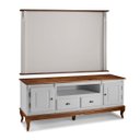 Ver imagem 1 de Conjunto Rack 60812m + Painel 50513 para Sala Pés Luiz Xv 2 Gavetas 2 Portas - Off White/imbuia