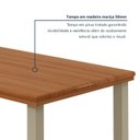 Ver imagem 7 de Conjunto Sala de Jantar Mesa 6 Cadeiras Tampo de Madeira Maciça Pinus Athenas Veneza Verde Malha Ver