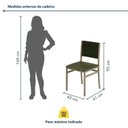Ver imagem 5 de Conjunto Sala de Jantar Mesa 6 Cadeiras Tampo de Madeira Maciça Pinus Athenas Veneza Verde Malha Ver