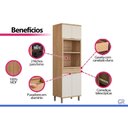 Ver imagem 5 de Paneleiro Cozinha Modulado Bless 4PORTAS 2NICHOS 70cm Jequitiba Linea