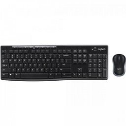 Kit Teclado e Mouse Logitech Mk270 sem Fio Preto - 1
