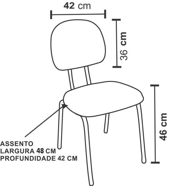 Cadeira Fixa Executiva Zeus - Tecido J.serrano - 2