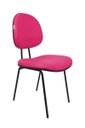 Ver imagem 1 de Cadeira Fixa Executiva Zeus - Couro Sintetico Corano - Pink