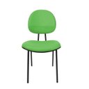 Ver imagem 2 de Cadeira Fixa Executiva Zeus - Couro Sintetico Corano - Verde