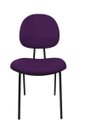 Ver imagem 2 de Cadeira Fixa Executiva Zeus - Couro Sintetico Corano - Roxo
