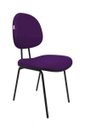Ver imagem 1 de Cadeira Fixa Executiva Zeus - Couro Sintetico Corano - Roxo