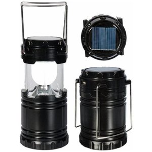 Lampiao Solar LED Usb Lanterna Bateria Recarregavel Retratil