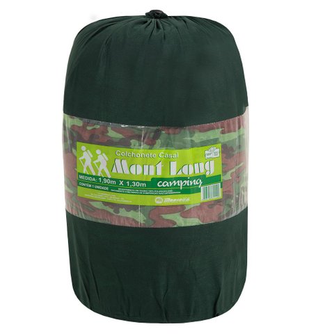 Colchonete Casal Camuflado 190x130cm com Bolsa para Transporte Emcompre