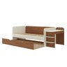 Cama de Solteiro Funcional Infantil com Escrivaninha e Cama Auxiliar 100% Mdf Premium Helena - 12