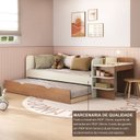 Ver imagem 7 de Cama de Solteiro Funcional Infantil com Escrivaninha e Cama Auxiliar 100% Mdf Premium Helena