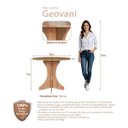 Ver imagem 5 de Conjunto Mesa Jantar Redonda 90cm 4 Cadeiras Madeira Maciça Capri Amêndoa Cbmjrc90