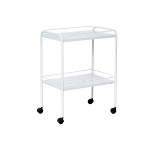 Mesa Auxiliar 40 X 60 X 80 com Varanda e Rodizios Pintura Epoxi