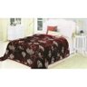 Cobertor Casal Queen Florido Escuro Peludo Etruria - 1
