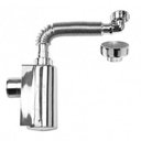 Ver imagem 1 de Sifão Lavatório Parede Flexível Cromado com Copo-blukit