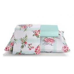 Jogo de Cama Solteiro 150 Fios Joana 3 Peças Santista - 2 Jogo de Cama Solteiro 150 Fios Joana 3 Peças Santista - 2
