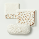 Ver imagem 3 de Jogo de Lençol de Berço 3 Pçs Bege Doguinhos - Hug:bege