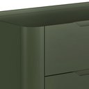 Ver imagem 6 de Cômoda para Quarto Closet Orgânica 3 Gavetas Pés Industrial Preto Bliss I03 Musgo - Lyam Decor