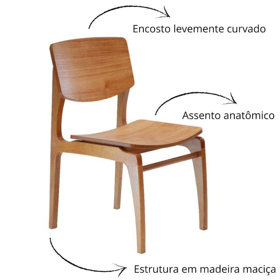 Conjunto 2 Cadeiras de Jantar Valentina Cor: Cinamomo - 4