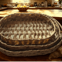 Ver imagem 3 de Kit 3 Cestos Organizadores Fibra Natural Oval Trançado Decoração Rústica