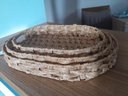 Ver imagem 6 de Kit 3 Cestos Organizadores Fibra Natural Oval Trançado Decoração Rústica