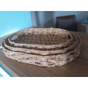 Ver imagem 6 de Kit 3 Cestos Organizadores Fibra Natural Oval Trançado Decoração Rústica