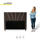 Ver imagem 4 de Cabeceira Cama Box Casal King Size Dallas 195cm Veludo Marrom - Desk Design