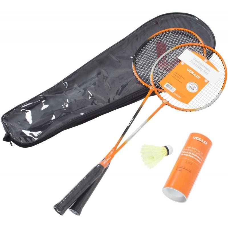 Kit Badminton VOLLO VB002 com 2 Raquetes e 3 Petecas - 2