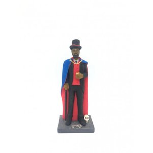 Imagem Exu Cartola Tranca Ruas Escultura Resina Estatua 16cm