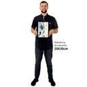 Ver imagem 2 de Quadro Decorativo Abstrato Mármore Azul e Branco em Moldura Caixa TaColado Moldura Caixa 3cm Branca